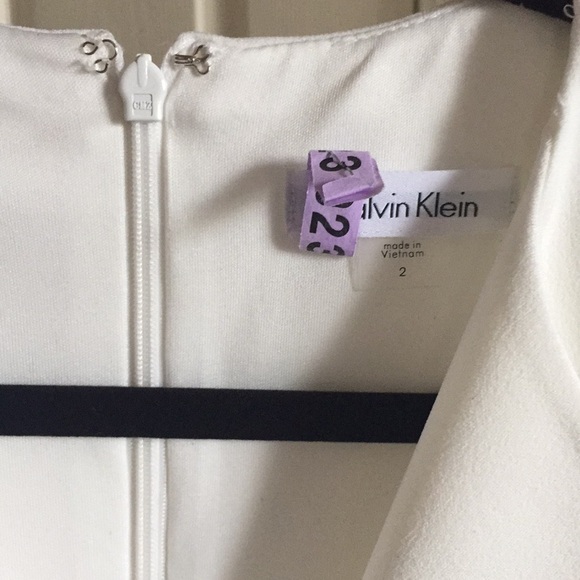 Calvin Klein White Tuxedo Dress - Picture 5 of 6